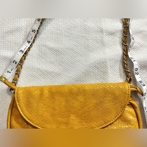 Miche Yellow Crossbody Bag with Braided Strap - Picture 13 of 13